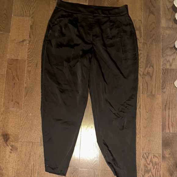 Express Black Satin Pants - Picture 1 of 4
